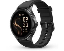 Norva DR06 – Smartwatch Heren en Dames – Horloge met Hartslagmeter en Slaapmonitor – 100+ Sportmodi – AMOLED – Zwart