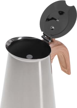 RVS Moka Pot – 6 Kops Espresso Percolator – Geschikt voor Inductie, Gas, Keramisch & Halogeen – 350ml – Veiligheidsventiel – Vaatwasserbestendig - Camry CR 4423 — thumbnail 3