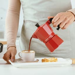 Moka pot Aluminium mokkapot Koffie Machine Espresso Maker "TAURUS" 150ml - 3 kopjes — thumbnail 1