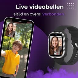 CosmoToys® Smartwatch Kinderen - 4G - GPS Horloge - Kinder Smartwatch - Tracker - Android - Kinderhorloge Jongen & Meisje - Videobellen - Camera - Zwart — thumbnail 2