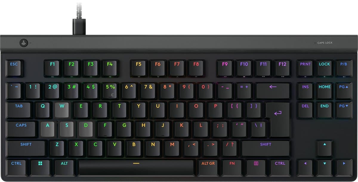 Logitech G515 RAPID TKL - Bedraad Gaming Keyboard - US INTL QWERTY - Zwart — afbeelding 1