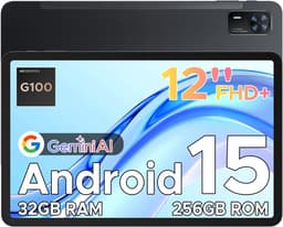 Doogee Tab E3+ -Tablet-Android 15- 12 inch 90Hz FHD+ - 4G LTE-Gemini AI-32GB ROM+256GB ROM（2TB TF）-Helio G100-8800mAh/18W-Vier luidsprekers-Face ID-5G Wi-Fi-A GPS-GPS-Zwart — thumbnail 1
