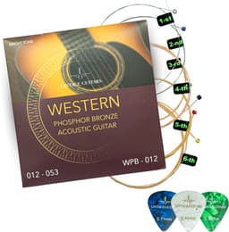 Gitaar snaren akoestische gitaar - Phosphor Bronze - western gitaar - WPB-012 — thumbnail 1
