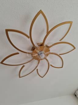 Plafondventilator met Verlichting - Met Afstandbediening - Stil in Gebruik - Stille Plafondventilator - Verlichting Woonkamer — thumbnail 4