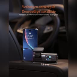 SNJY® Dashcam voor Auto - Auto Camera - Dashcam Voor - 170 Graden Gezichtsveld - Zwart — thumbnail 5