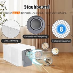 26 stuks accessoires geschikt voor Roborock QV 35A/QV 35S robotstofzuiger, 2 hoofdborstels, 6 stofzakken, 6 dweilpads, 4 HEPA-filters, 6 zijborstels, 1 reinigingsborstel, 1 schroevendraaier — thumbnail 2