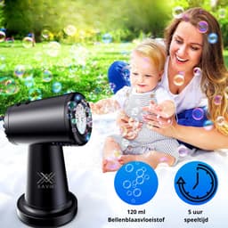 Xaviki Bellenblaasmachine - Bellenblaas Pistool - Automatisch - Kinderen - Bellenblaasmachines - Bubble Machine - Bellenblazer - Incl. Navulling — thumbnail 5