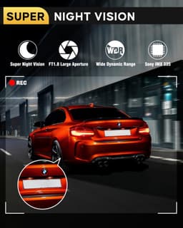 Lexium Dashcam - Daschcams - Auto - Camera - Vooruit - Achteruit - Video - Autobeveiliging - Parkeerbeveiliging - Recording - Dag en Nacht - Schadepreventie — thumbnail 5