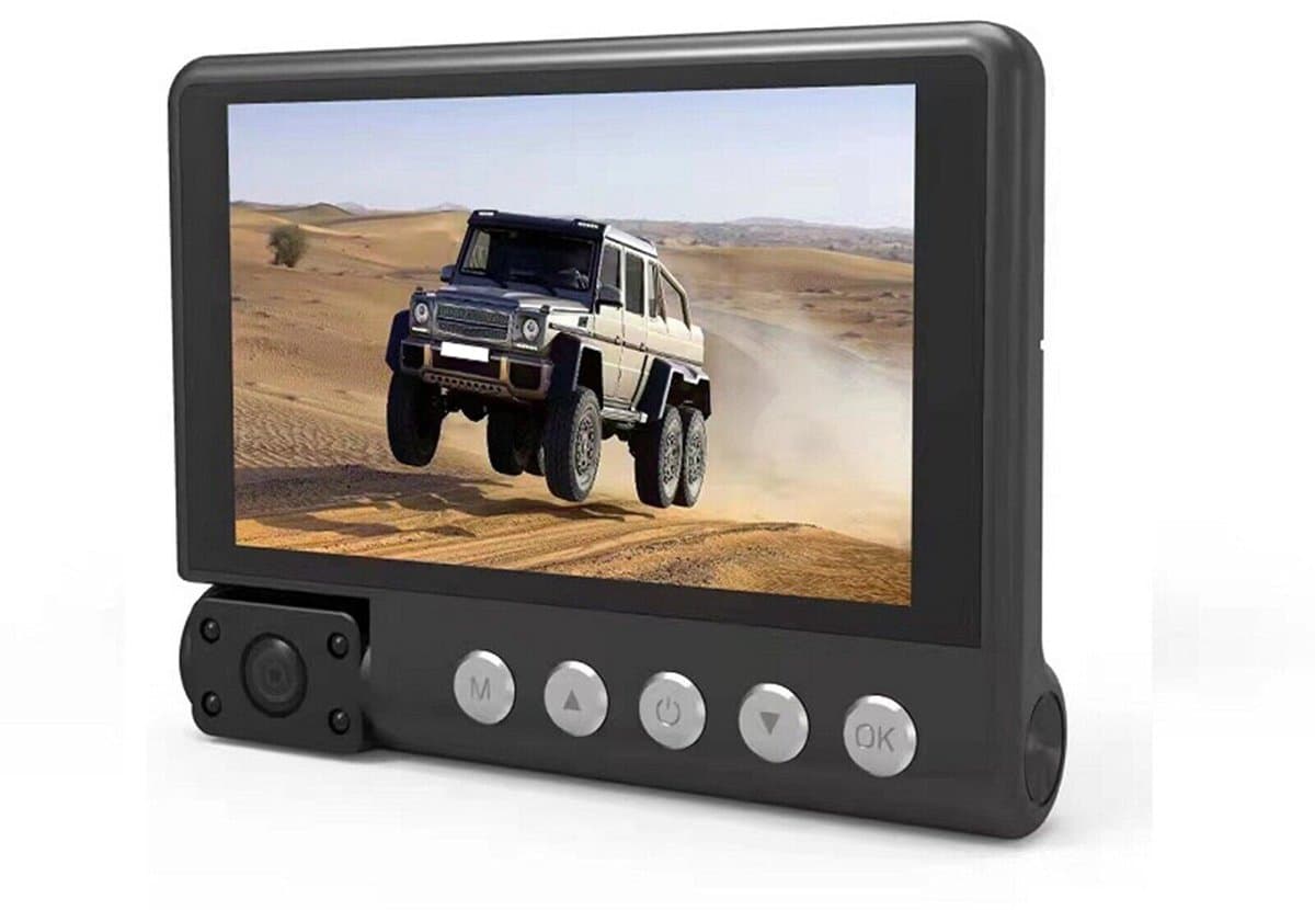 4-inch 1080P touchscreen auto DVR-rijrecorder met dubbele lens voor het opnemen van autoritten — afbeelding 1