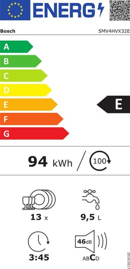 Bosch Serie 4 SMV4HVX32E vaatwasser Volledig ingebouwd 13 couverts — thumbnail 2
