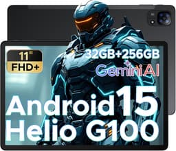 Doogee Tab E3 -Tablet-Android 15- 11 inch 90Hz FHD+ - 4G LTE-Gemini AI-32GB ROM+256GB ROM（2TB TF）-Helio G100-8800mAh/18W-Dubbele luidsprekers-Face ID-5G Wi-Fi-A GPS-GPS-Zwart — thumbnail 1