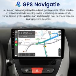 Awesafe Carplay Autoradio Geschikt Voor Toyota Aygo/PEUGEOT 107/Citroen C1 2005-2014 - Android 14 - Draadloos Apple Carplay & Android Auto - 1GB + 32GB - 4 Core processor - Bluetooth & Wifi GPS Navigatie — thumbnail 2