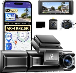 Lexium Dashcam - Daschcams - Auto - Camera - Vooruit - Achteruit - Video - Autobeveiliging - Parkeerbeveiliging - Recording - Dag en Nacht - Schadepreventie — thumbnail 1