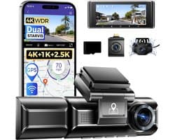 Lexium Dashcam - Daschcams - Auto - Camera - Vooruit - Achteruit - Video - Autobeveiliging - Parkeerbeveiliging - Recording - Dag en Nacht - Schadepreventie