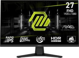 MSI MAG 274FDE Gaming-Monitor 68.6 cm (27 ), schwarz, FullHD, Rapid-IPS, HDR Ready, Adaptive-Sync, 200Hz Panel (9S6-3C — thumbnail 1