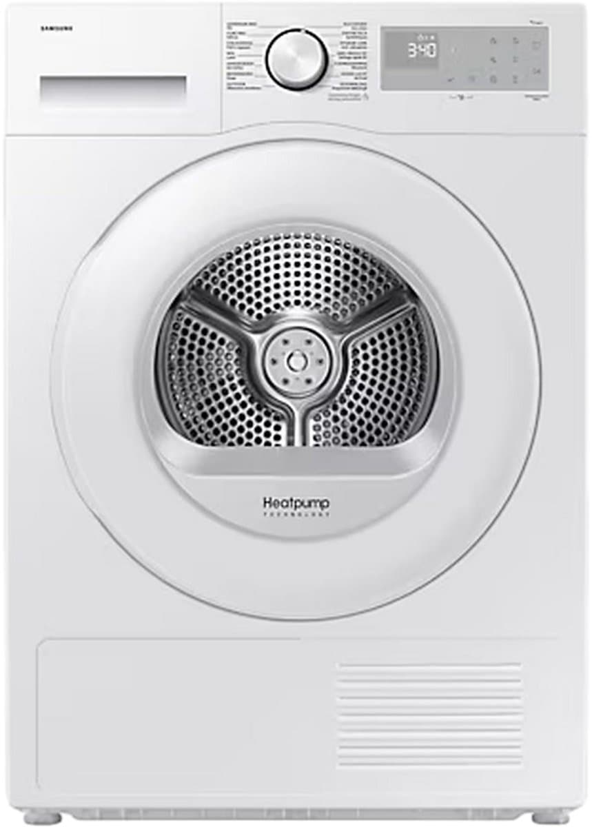 Samsung DV9UDG52A0THEN - Wasdroger | Wit | 9 kg | OptimalDry | AI Control | Hygiene Care | SmartThings | WIFI — afbeelding 1