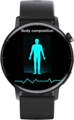 DrPhone ChronaX3 Smartwatch – ECG – Hartslag, SpO₂ - Temperatuur - 158 Sportmodi - Bluetooth Bellen - 1.41” HD - Zwart — thumbnail 2