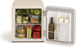 CREATE - Koelkast in retrostijl - Gebroken wit - Handvat Hout - FRIDGE RETRO 48L — thumbnail 3