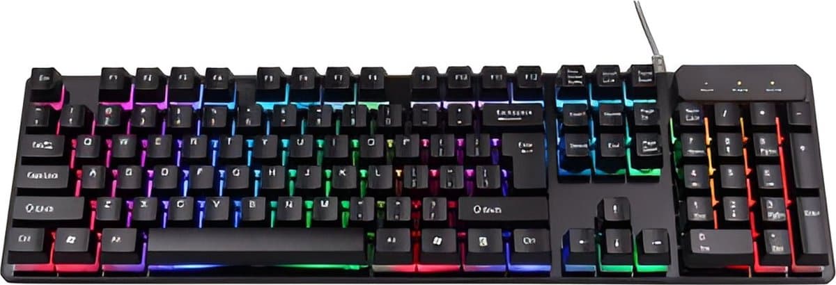 Gaming Toetsenbord - Spatbestendig - RGB Led Verlichting - QWERTY - Plug & Play - Anti Ghosting Functie - Levensduur : 15 miljoen klikken — afbeelding 1