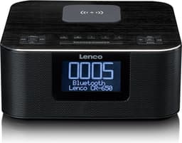 Lenco CR-650BK - Wekkerradio met DAB/FM - Bluetooth - Draadloos opladen - Zwart — thumbnail 3