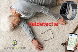 WatchToCare Classic - GPS Tracker - GPS Horloge Ouderen - Alarm Horloge - SOS Horloge - Valdetectie - Alzheimer - Dementie - Alarmknop - Garantie 1 jr - Noodknop - Lebara Sim met €5 tegoed - Géén abonnement nodig - Horloge Band Zwart Leer — thumbnail 5