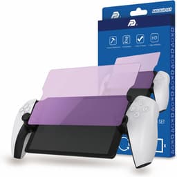 PlayCool Clear case met Thumb Grips en 1x Anti Blue Light Screen Protector Glas geschikt voor Playstation Portal Remote Player voor PS5®-console — thumbnail 4