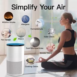 Luchtreiniger met HEPA filter - zuiver oppervlakte 30m² - met app bedienbaar — thumbnail 5