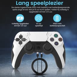 PS4 Controller Draadloos - Controllers Geschikt voor Playstation 4 & PC - PowerPlay Gaming Accesoires - Bluetooth — thumbnail 4