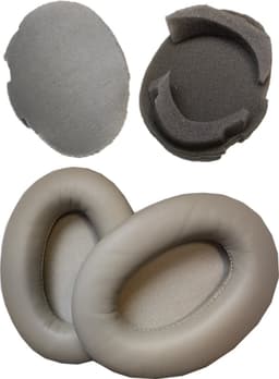 Somstyle Oorkussens Geschikt Voor Sony WH-1000XM3 - 2 Stuks - Zacht Schuim - Eiwitleer - Goudkleurig — thumbnail 2