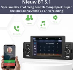 LooXs Autoradio - 1 DIN - Apple Carplay - Android Auto - Bluetooth - Usb — thumbnail 4