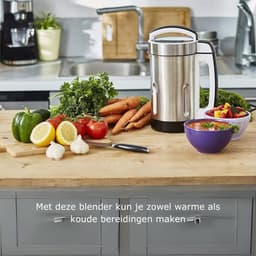 Soepmaker – Soupmaker Met 4 Programma’s - Soep Maker Met Automatische Geheugenfunctie – Blender Met 1,6 l Roestvrij Stalen Kan - 1150 W — thumbnail 3