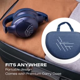 PowerLocus P3 - Bluetooth Koptelefoon – Draadloos – Over-ear – incl. Premium Case – 50 uur batterijduur – Microfoon – Blauw — thumbnail 5