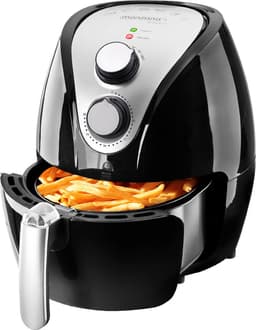 Monzana Heteluchtfriteuse - 3,6L anti-aanbaklaag 9in1 Functie - Zwart — thumbnail 1