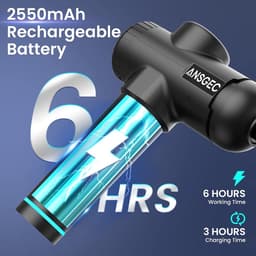 Massage Gun Professioneel - 30 Snelheden & 10 Hoofden - Stille Massagegun - Anti Schudden - Draagbare Apparaat - Lange Batterijduur - Incl. Koffer — thumbnail 5