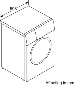 Bosch Serie 4 WAN28273NL wasmachine Voorlader 8 kg 1400 RPM Wit — thumbnail 4