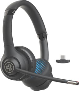 JLab Go Work Headset met Microfoon - Bluetooth - PC Headset Voor Laptop en Computer - 55 uur batterij - USB C aansluiting - Dongle - Draadloze Koptelefoon — thumbnail 1