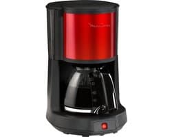 Moulinex Subito RVS FG370D11 - Koffiezetapparaat - - 1.25L- 15 kopjes - Rood