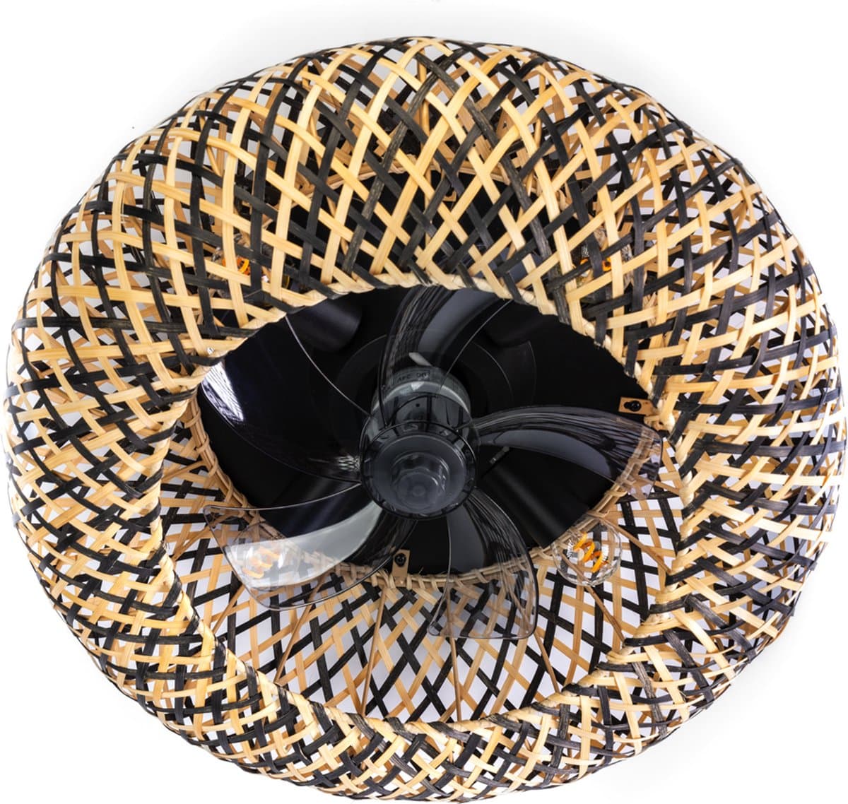 Expo Trading ETH - Plafondventilator No. 8 Otis Ø 50 cm beige zwart — afbeelding 1