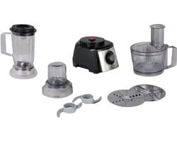 Compacte Foodprocessor MultiTalent 3 Plus MCM3PM386 Zwart - 50 Functies - Mengkom 2,3L - Mixer 1,0L - Universeel Mes - Snij- En Raspopties - Klopschijf - 900W