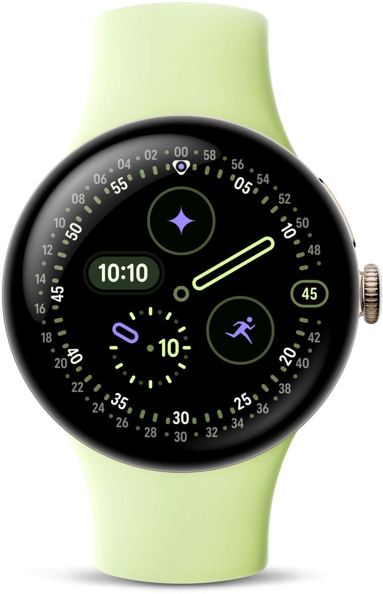 Google Pixel Watch 4 Goud/Groen 41 mm — afbeelding 1