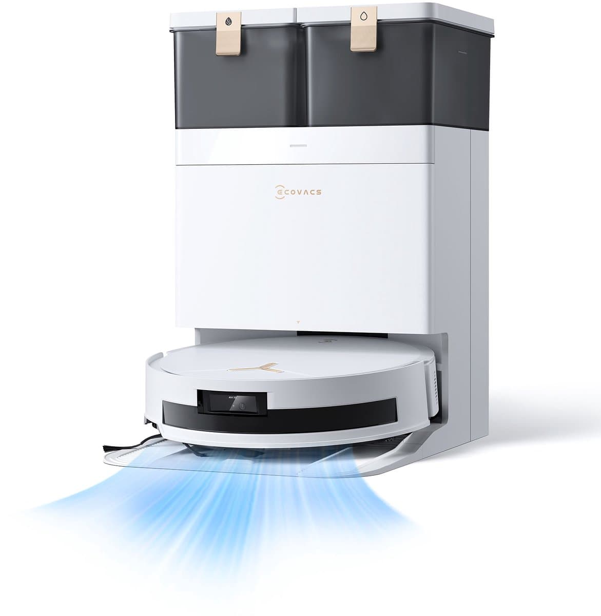 ECOVACS - DEEBOT T50 Max Pro Omni Gen 2 - Stofzuig- en dweilrobot - 18.500 Pa zuigkracht- Zelfreinigende Robotstofzuiger met Warmwater – Dweilsysteem - Automatisch Leegstation - Geschikt voor dierenharen — afbeelding 1