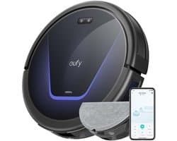 eufy G50 Hybride Robotstofzuiger met 4.000Pa Sterke Zuigkracht - Dynamische Navigatie - Proontwarrende Kam - Rolborstel - Dweilpad voor Lichte Oppervlakte Reiniging - Ideaal voor Huisdierhaar, Harde Vloeren en Tapijt