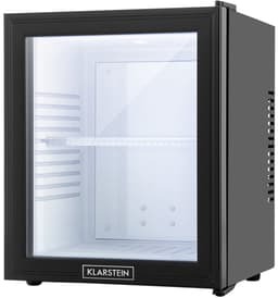 Klarstein Minibar Mini koelkast - 3 Temperatuurniveaus - volume: 30 Liter - 23 dB - Glazen deur - Zwart - Minikoelkast - Stil Compact - Verstelbaar Fluisterstil In Hoogte Verstelbaar - Mini Fridge - Hotelkoelkast - Kleine Koelkast — thumbnail 3