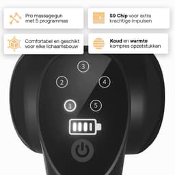 Massage Gun Professioneel - Massage Pistool - Nek en Schouder Massage Apparaat - Massagegun - Hot/Cold Massagekop — thumbnail 2