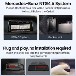 JUNSUN Draadloze CarPlay Android Auto Interface Module NTG 4.5 geschikt voor Mercedes Benz A/B/C/E/CLA/GLA/GLK — thumbnail 5