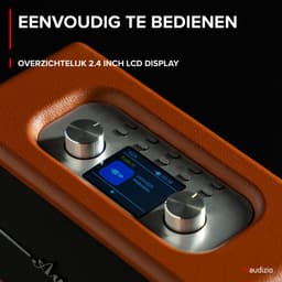 Retro radio - Audizio Tune60 - DAB radio met Bluetooth - Vintage look - DAB+ en FM - Bruin — thumbnail 2