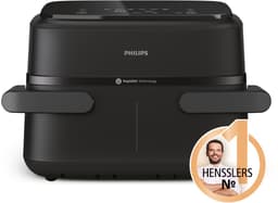 Philips Airfryer 1000-serie Dual Basket - Na154/00 Dubbele Mand Flexible 71 L Tot 5 Personen Zwart — thumbnail 3