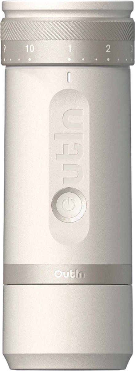OutIn - Fino Draagbare Elektrische Koffiemolen | 28 Maalgraadinstellingen | USB‑C Oplaadbaar | 38 mm Conische Molens — afbeelding 1