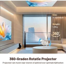Mini Beamer - Projector met Wifi - Bluetooth — thumbnail 5