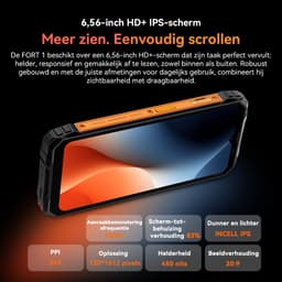Blackview FORT 1 - Robuuste Smartphone - 18 GB RAM - 256 GB ROM - 6,56 inch - 10.000 mAh - Robuuste telefoon - Android 15 - GPS - Groen — thumbnail 5